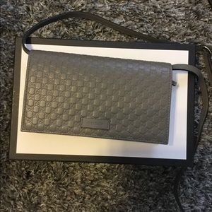 Grey Gucci crossbody